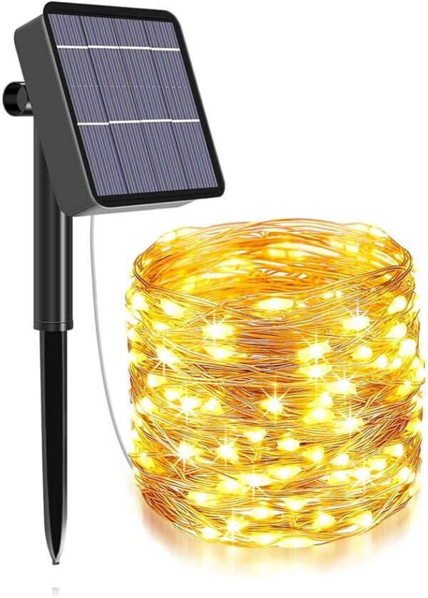 Solar Light Fairy Outdoor String, 79Ft 240 LED with Inbuilt Rechargeable Battery IP65 Waterproof 8 Modes (Copper Wires, Sturdy Quality) - Garden Christmas Tree, Diwali lights for Home decoration