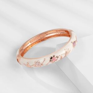 Bangle Bracelet Two Pcs Set in Gift Box for Lady Women Birthday Valentine Present