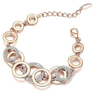AAA Crystal 18k Rose Gold Stylish Jewellery for Women and Girls