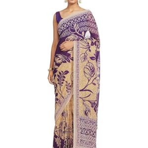 Sarees georgette with blouse piece Saree