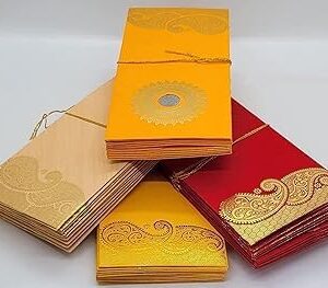 Wedding Gift Envelopes pack of 30 pcs (3 packs) Coin Money Cash Gift Cover Shagun Birthday Diwali Lifafa Assorted Multicolour Premium Envelopes.