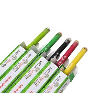 Poojavi Plantable Seed Pencils | Pack of 15 Single Pencils | Best for Distributing in School on Birthday | Return Gift, Multicolor