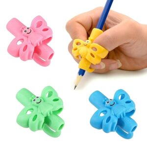 Pencil Gripper for Kids Writing - Set of 3 Pcs, Pencil Gripper for Kids 3 Year | Pencil Gripper for Kids 5 Year | Pen Gripper for Writing | Pencil Grip | Writing Supplies for Kids