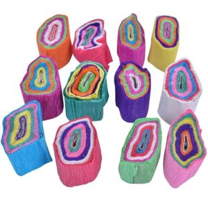 Decoration Ribbon For Birthday Diwali Navratri & Craft For home Decoration Multicolor (Pack of 12)