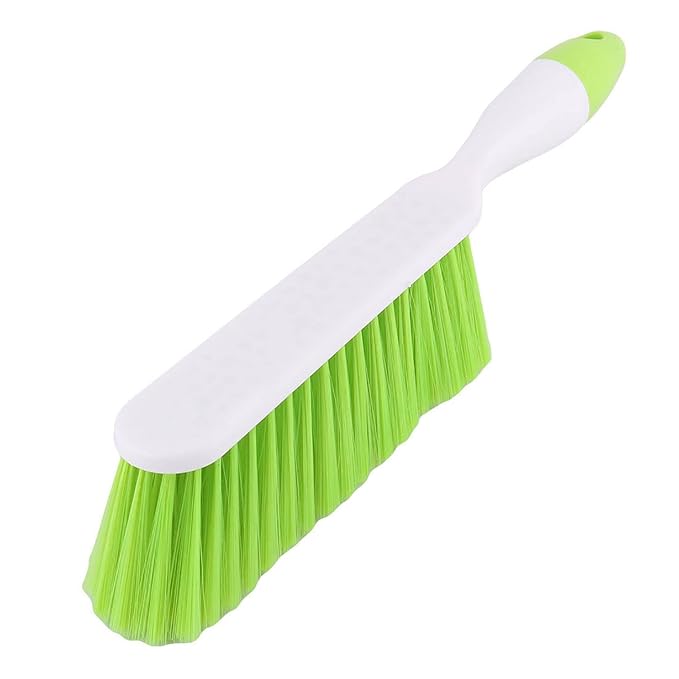 Polypropylene Long Bristle Dust Cleaning Brush | Ideal For Carpet Cleaning, Car Seat, Bed, Sofa, Curtains, Mats And Household Upholstery Cleaning | Multicolour | Pack Of 1