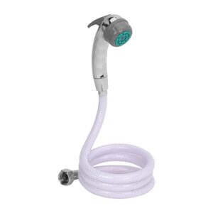 Faucet with Rubbit Cleaning System, Flexible Tube and Wall Hook, Chrome, Painted Finish