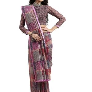 Pure Fancy Georgette Embroidery Saree Rich Pallu Design Lace Zari Work Trendy Occassion Wear, women sarees With Unstitched Blouse Piece Embroidery Work sarees latest