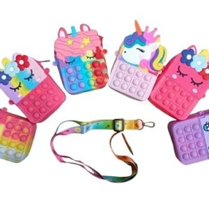 Poojavi 10 Popit Sling Bag I Birthday return gift for girls | small size gifts for kanya and kanjak pujan on Navratri for 3-5,6 to 8 years old| Random Design+-