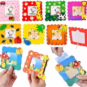 Poojavi 10pcs Cute Wooden Photo Frame for Return Gifts Birthday Party - return gift for kids age 6-10 10-12 - birthday return gift for kids 6-12 - kanjak gifts