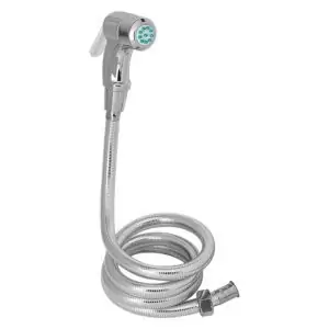 Plastic Health Faucet with PVC Flexible Tube and Wall Hook, Jet Spray for Toilet
