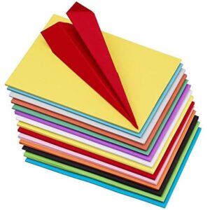 100 Pieces Colour Sheets Copy Printing Papers/Art and Craft Paper A4 Sheets Double Sided Coloured Origami Folding DIY Craft Smooth Finish Home, School, Office Stationery (10 Sheets each color)