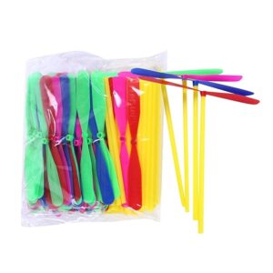 Hand Helicopter Toy, Plastic Propeller, Outdoor Party Game, Multicolour (10 PCS)