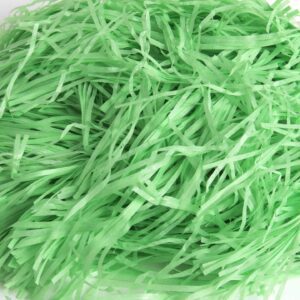 100 Grams Mint Green Paper Grass for Crafts Project Gift Packing, Packing of Gifts for Marriage, Christmas, Baby Shower & Any Other Occasion or Party (Mint Green)