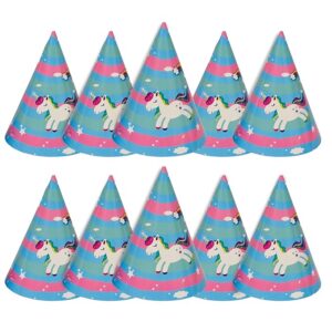 Party Rainbow Unicorn Hats - 10pc