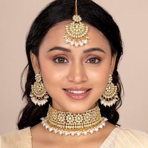 Crystal Faux Peral Necklace & Jewellery Set Gift for Women