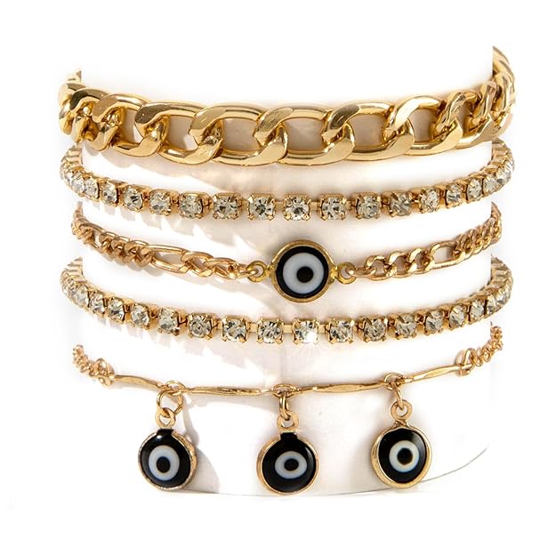 Latest Stylish Multilayer Boho Bohemian Bangle Bracelet for Women and Girls (rrsd15907b)