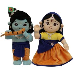 Lord Krishna & Radha Plush Duo (Non-Musical) ? Soft Toys for Infants, Toddlers & Babies (30 cm)