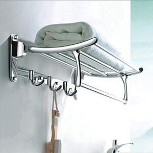 Stainless Steel Folding Towel Rack for Bathroom/Towel Holder in Bathroom/Towel Rod/Bathroom Accessories(24 Inch-Chrome)