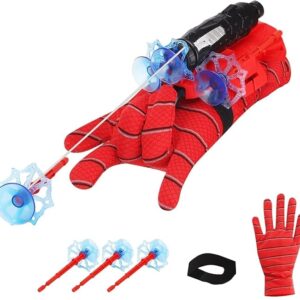 Shooters Toy for Kids Fans, Hero Launcher Wrist Toy Set Wall Soft Bomb Funny Children's Educational Toys, Red
