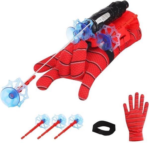 Shooters Toy for Kids Fans, Hero Launcher Wrist Toy Set Wall Soft Bomb Funny Children's Educational Toys, Red