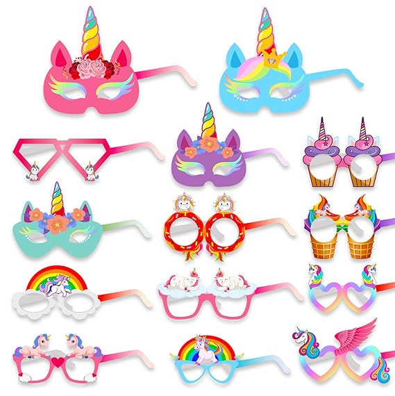 Animal Eye Mask - Jungle Theme Birthday Decoration for Kids | Face Masks for Boys and Girls