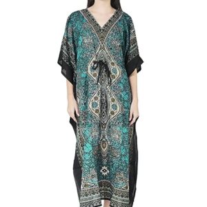Poojavi  Viscose Printed Maxi Night Gown
