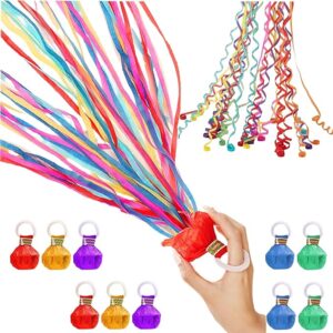 Party Confetti Poppers ? Colorful Party Poppers & Hand-Throw Streamers for Weddings, Birthdays, and Celebrations Confetti Streamer Poppers with Festive Aerial Displays