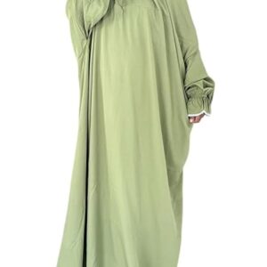Poojavi Dress for Women- Free Size, Muslim Dress with Hijab, Jilbab/Niskarakuppayam/Namaz Khimar/Prayer Clothes Niqab Khimar, Islamic Premium Prayer Clothes.