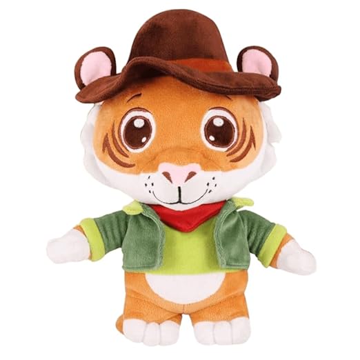 Soft Tiger Plush Toy for Baby Girl & Boy ? 32 cm | Stuffed Animal Cushion | Best Gift for Infants & Toddlers (Brown)