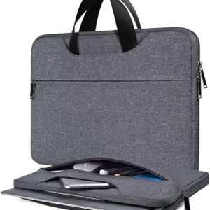 13.3 inch MacBook Laptop Sleeve Case Cover Pouch Hand Bag for Men Women Compatible Most Chromebook Surfacebook Notepad Dust-proof Bump-proof Waterproof Fabric -Denim Grey