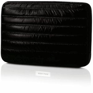 Quirk Laptop Sleeve Bag 13-14 Inch | Fashion Waterproof Soft Laptop Sleeve Case for Women & Girls | Lightweight Protective Computer Bag for Office, School & Travel (Black)