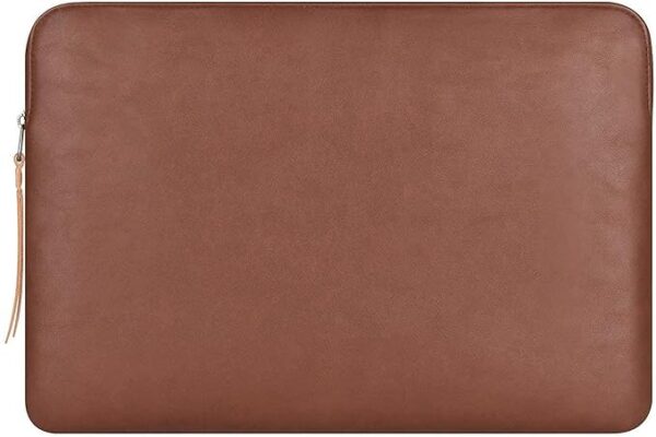 Slim Protective Laptop Sleeve 13-13.3 Inch Compatible with 13 Inch MacBook Pro & MacBook Air, Faux Leather Bag Water-Resistant Cover Notebook Computer Case for Mac - Tan-New?