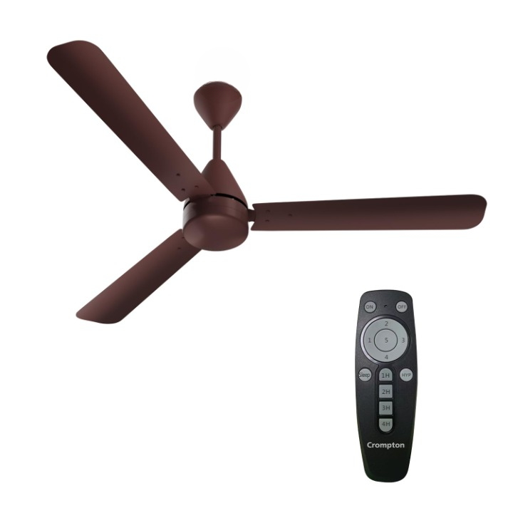 1200mm BLDC Ceiling Fan | Point Anywhere Remote Control | BEE 5 Star Rated Energy Efficient | Superior Air Delivery | Anti-Rust | 2 Year Manufacturer Warranty | Brown