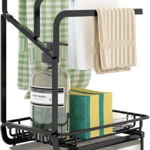 ountertop Sink Organizer With Accessories | Modern Kitchen Storage Rack & Organizer | Stylish Stand, Stainless Steel, Tiered Shelf (New)