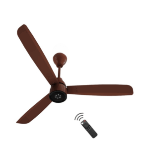 1200mm BLDC Ceiling Fan with Remote Control | BEE 5 star Rated Energy Efficient Ceiling Fan | High Air Delivery with LED Indicators| 3 Year Warranty (Gloss Brown)