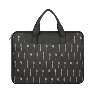 Laptop Sleeve Bag 13" to 15.6 inch for Women Jute and Vegan Leather Office Everyday Handbags