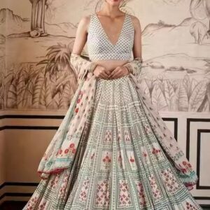 Printed Machine Heavy Zari Satin Silk Ladies Lehenga Choli