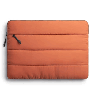 Unisex Vegan Leather Laptop Sleeve Case Cover Pouch with Back Grab Loop, Padded Laptop Compartment, Premium Zipper Closure, Water Repellent & Light Weight