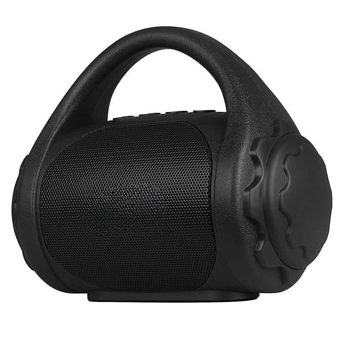 COUNTY 3W Wireless Bluetooth Portable Speaker With Supporting Carry Handle, USB, SD Card, AUX, FM & Call Function. (Black)
