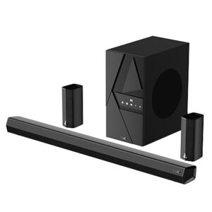 3600/3500, 500W Signature Sound,5.1CH, Wall Mountable Design, Bass & Treble with Master Remote Control, Bluetooth Sound Bar, Home Theatre Soundbar Speaker (Premium Black)