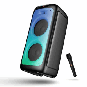 390 Bluetooth Speaker w/ 160 W Signature Sound, Karaoke with 2 Microphone Input Ports, Up to 6 hrs Playtime, EQ Modes, TWS Mode, Bluetooth v5.3, AUX Port, & USB Type-C Port(Space Black)