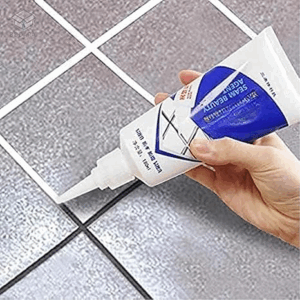 Tiles Gap Filler Waterproof, Gap Sealant, Grout, White Cement Paste Tube, Gap Filler for Walls and Joints, Waterproof Sealant, Tile Gap Filler Tube for Kitchen, Bathroom (180 ML.)