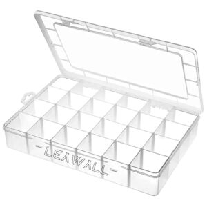 36 Grid Cells Multipurpose Clear jewellery organisers box Transparent Plastic Storage organizer storage box with Removable Dividers Jewelry Box Organizer Storage Box