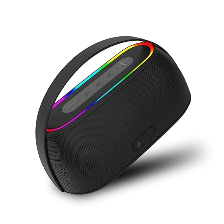 Newly Launched ATOMIK Grab 20W Boombox, Unbelievable Loud & Clear Music I Portable with easy to carry handle | A perfect carry around Sound Partner for outdoors I Light Weight Grab on the GO