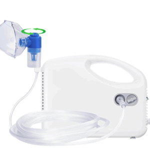 Compressor Nebulizer Machine Complete Kit for Adults and Kids with Mask (White)