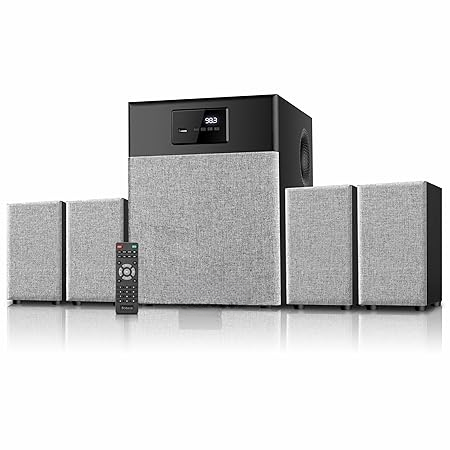 Aux and Bluetooth with Free Wired Mic Bluetooth Trolley Speaker, Black