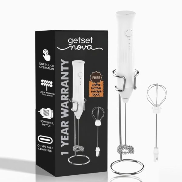 Coffee Maker Machine for Home ? Electric Frother, Coffee Frother, Milk Frother, Coffee Blender, and 3in1 Coffee Whisker Egg Whisker Curd Whisker | 1 Charge = 30 Uses