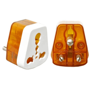 6a to 16a Converter Plug (Pack of 2) 3-Pin International 16 A Socket for Big Size 16amps Plug Top (Use 16 amp Devices in 6 amp Normal Socket) for Geysers A/C Refrigrator Microwave