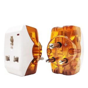 Multiplug with 3 Sockets 16 Amp 240V 3 Socket Extension Boards with Led Indicator 3 Pin Plug (White, 6 to 16 Amp)