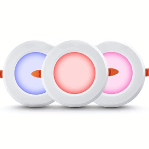 7W Comet 3-in-1 Round LED Conceal Panel Light | Color Changing (Red/Blue/Pink) ? Suited for 3-inch Concealed Box ? Pack of 2